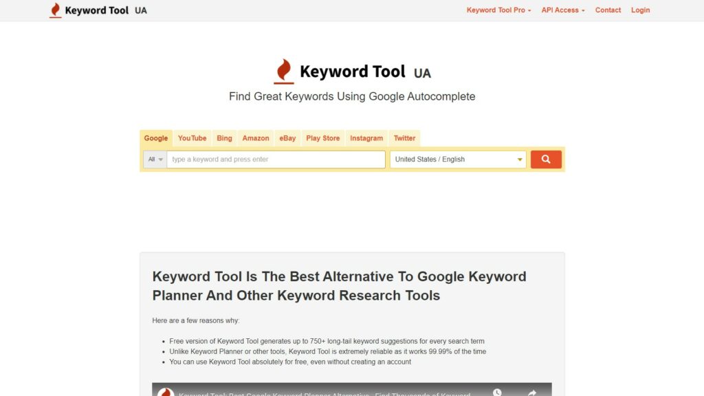 Keyword Tool - one of the best free options for finding new search terms