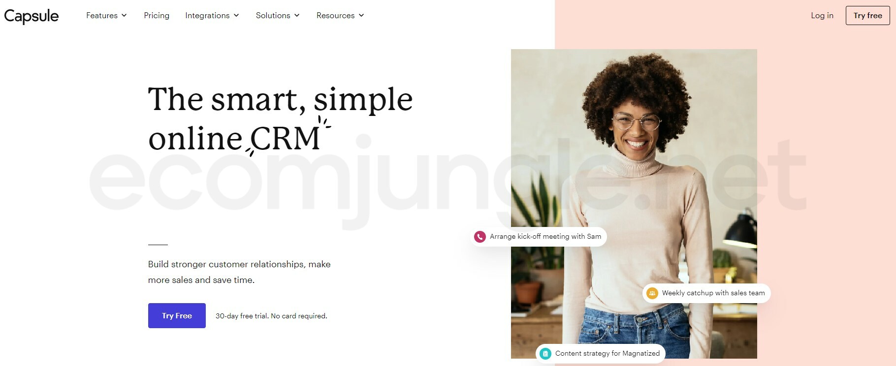 Capsule CRM for freelancers gives you a direct approach to relationship building.