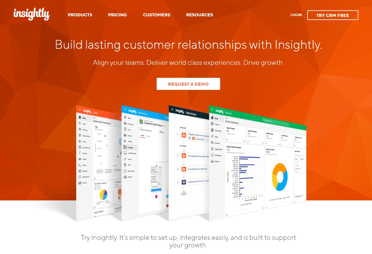 Insightly is a CRM and project management tool designed to meet the needs of small businesses (SMBs and freelancers).