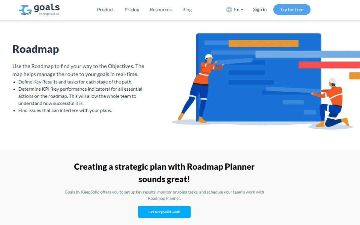 Roadmap Planner is one of the best product roadmap software that helps you stay focused on the strategy of new projects to expand your portfolio.