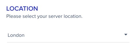 Choose a Location for your server