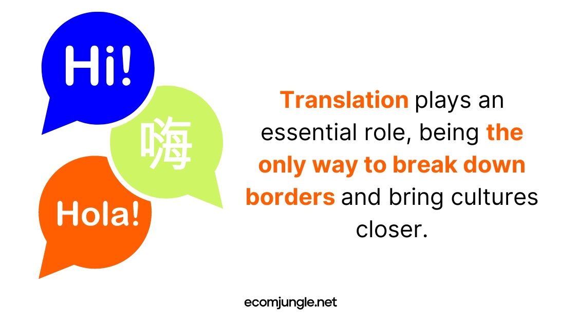 Translation of you website content will get you more potential customers.